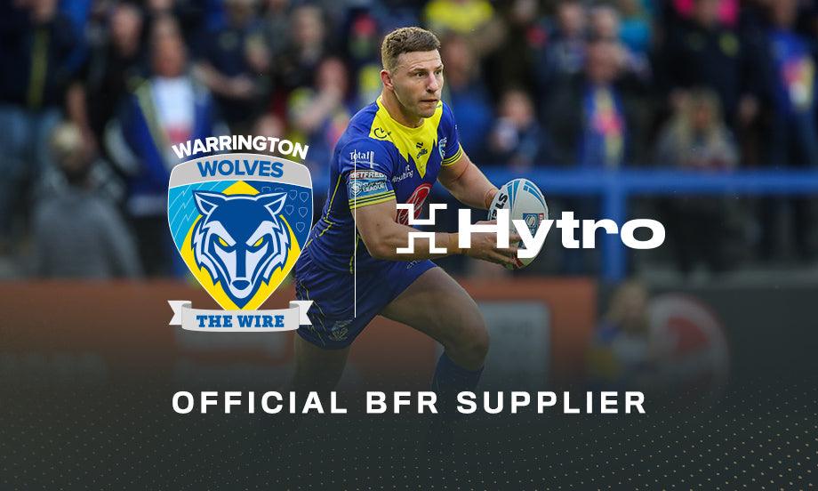 Hytro Selected by Warrington Wolves to be their Official BFR Supplier - Hytro